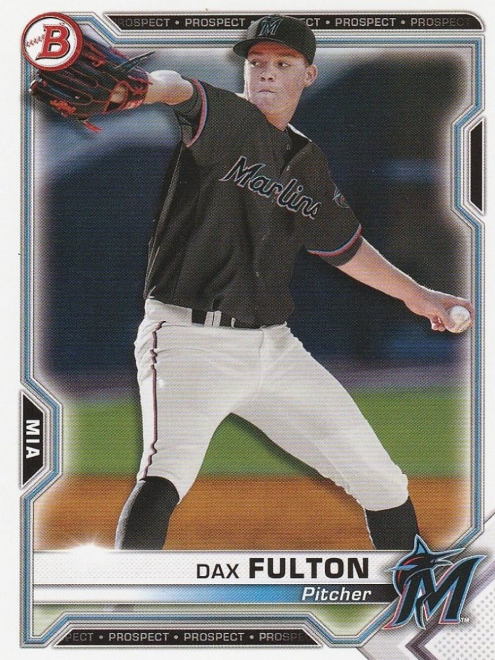 Dax Fulton - 2021 Topps Bowman "MLB Prospect" Baseball Card